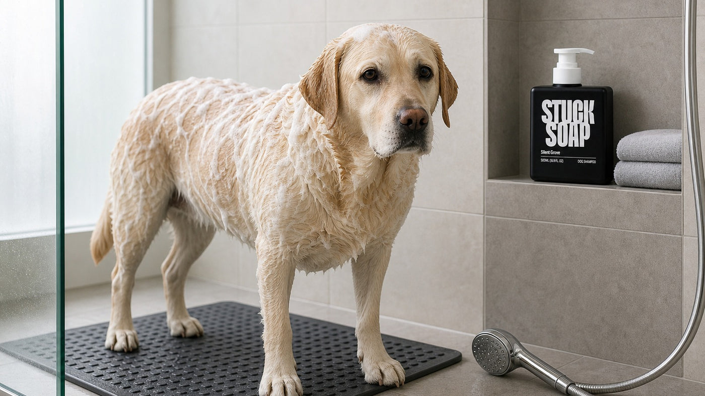 How to Wash a Big Dog Without a Bathtub