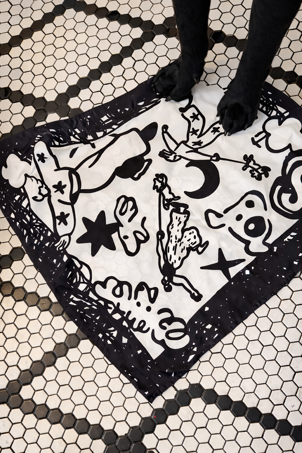 Stuck Soap Signature Scarf - Mono Ink