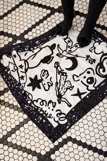 Stuck Soap Signature Scarf - Mono Ink