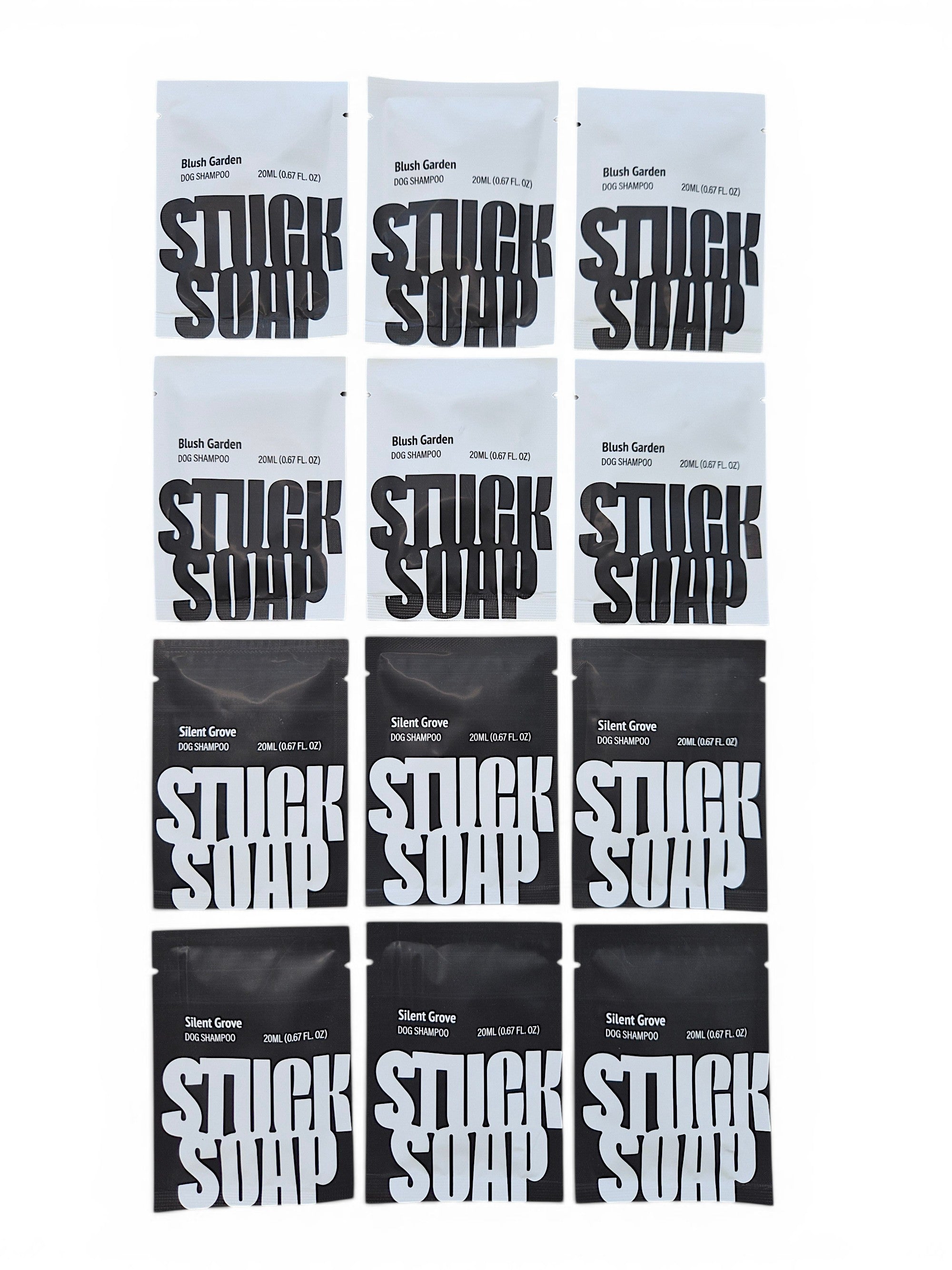 STUCK SOAP Dog Shampoo Pouch Set (20ml x 12)