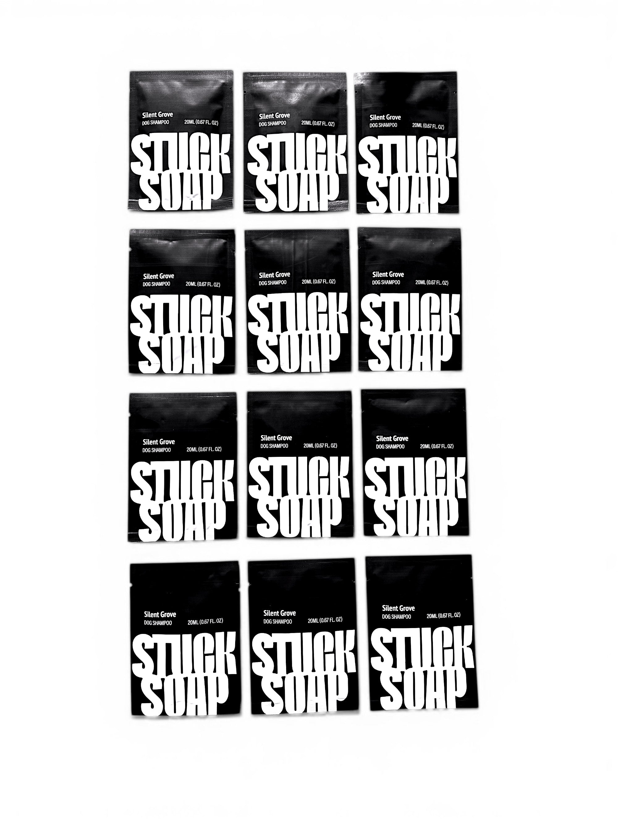 STUCK SOAP Dog Shampoo Pouch Set (20ml x 12)